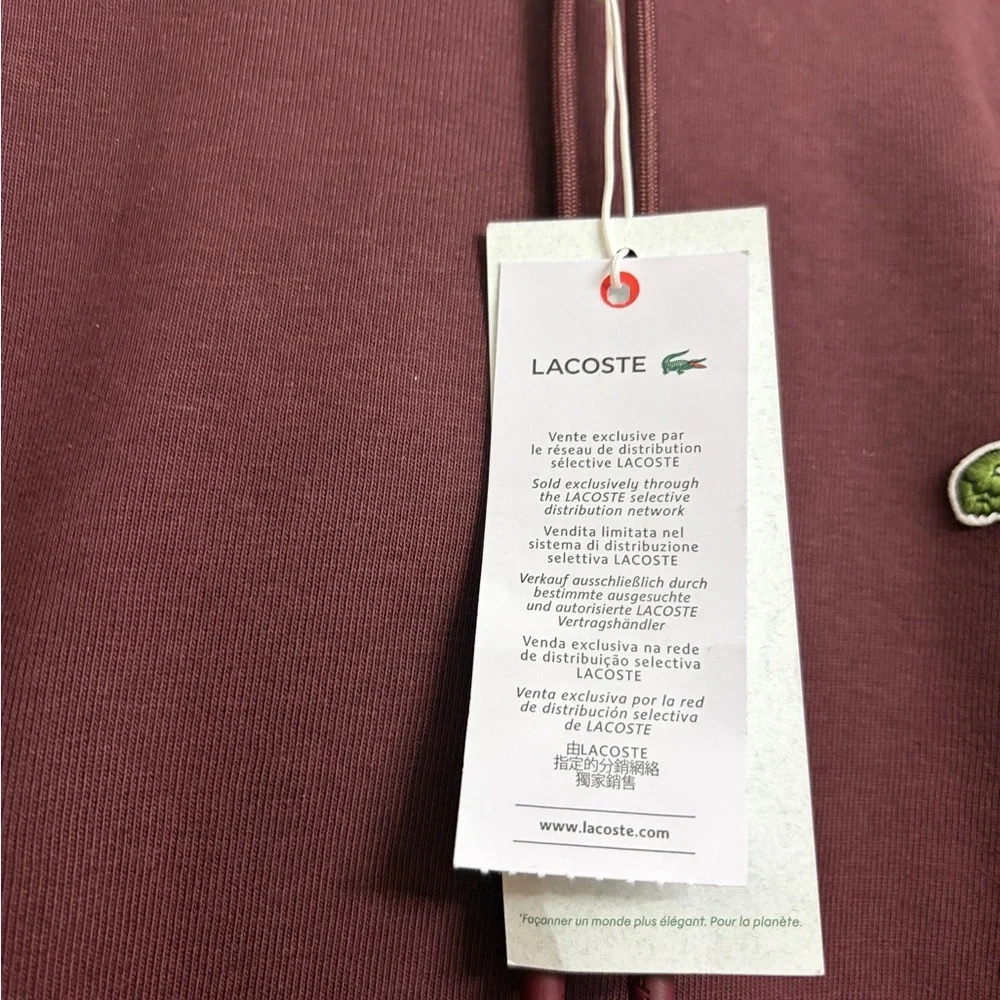 Lacoste Men's Maroon Sweater - Picture 3 of 5